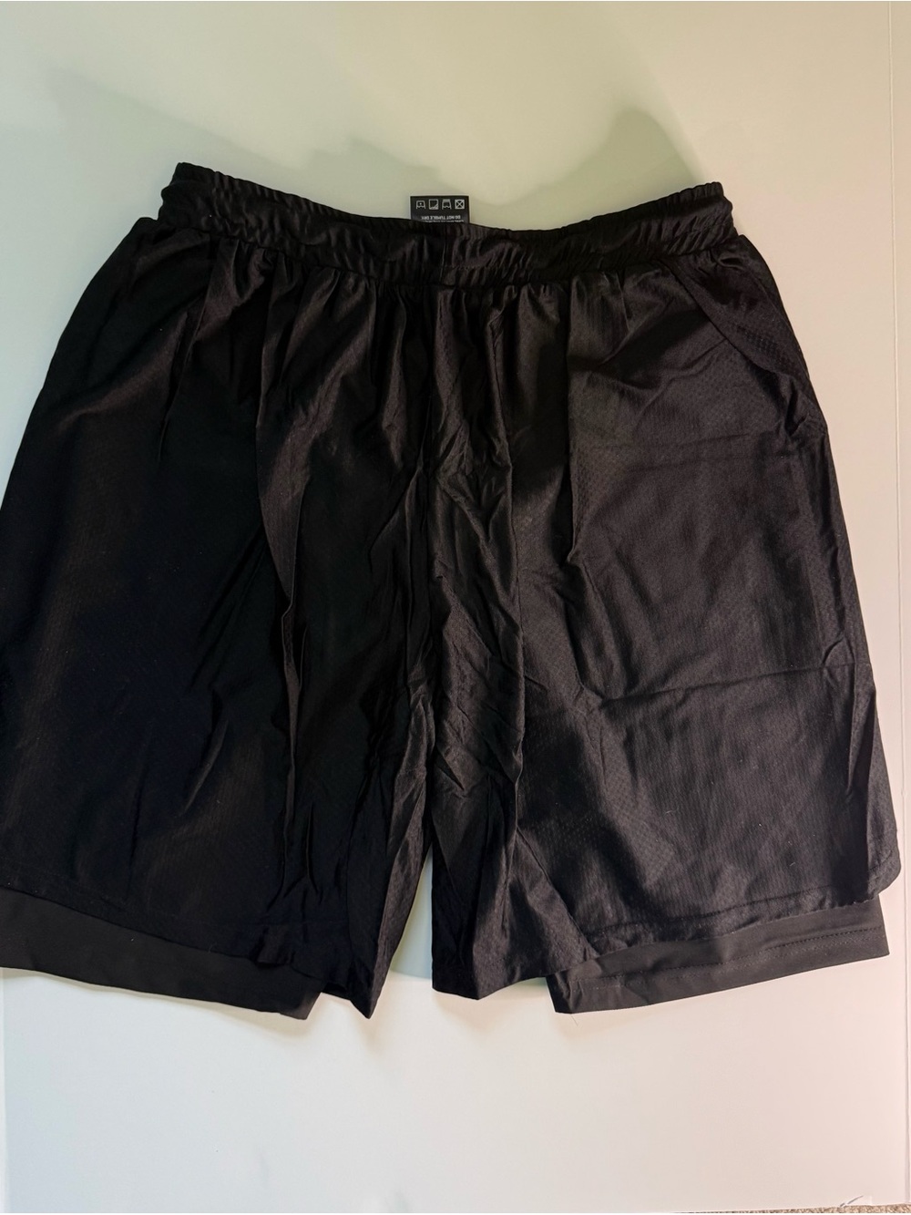 Men's Black Kewlioo Athletic Heat Trapping Sauna Shorts 3XL